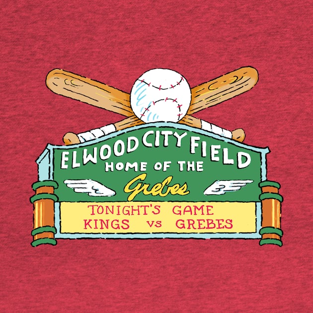 Elwood City Field "Home of the Grebes" by tolonbrown